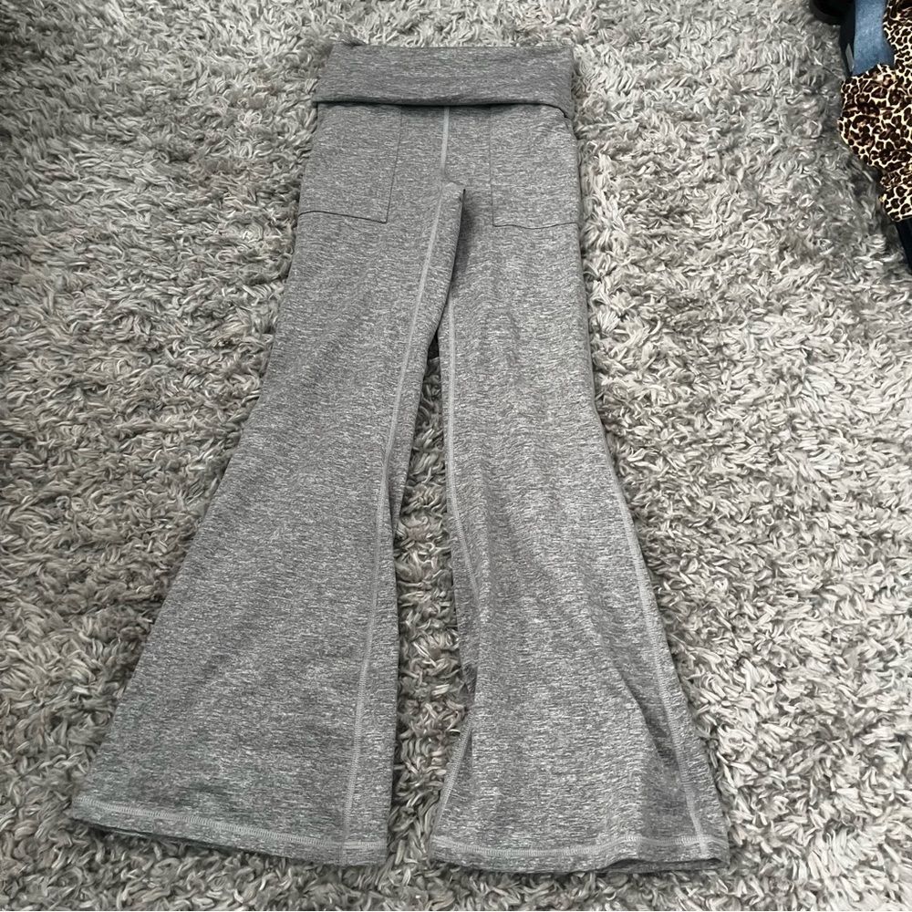 aerie offline the hugger fold over flare pants size S